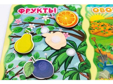 WoodLand Toys Сортер «Какая разница?» Фрукты-овощи