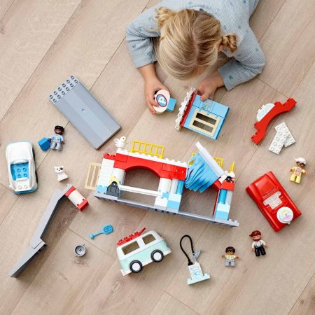 LEGO DUPLO Конструктор "Гараж и автомойка", 112 деталей