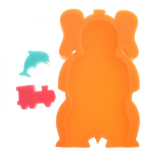 Матрасик для купания младенцев "Adik Maxi Elefant" Orange / оранжевый для купания младенца