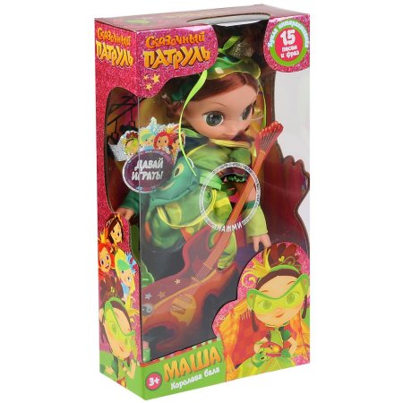 игрушка Карапуз, Сказочный патруль, Маша, 32 см, королева бала, озвуч., 15 фраз и песен