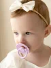 Комплект пустышек из натурурального латекса S (0-6 мес), 2 шт, Baby pink/ Lilac классическая