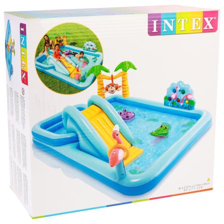 Intex Игровой центр надувной "Приключения в джунглях" 269950 / цвет голубой