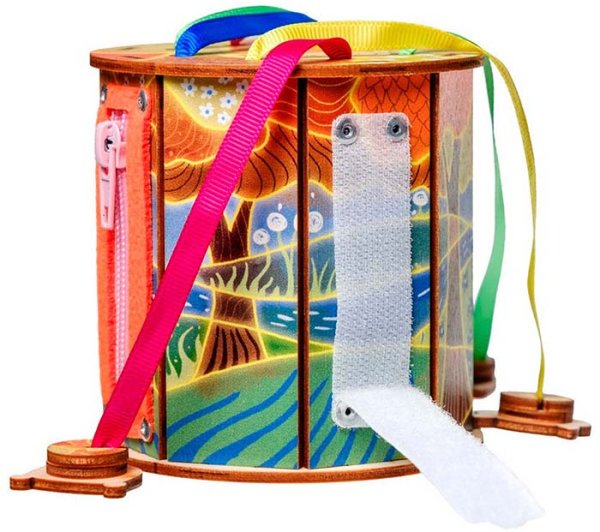 Smile Decor Развивающая игра по методике Монтессори "Бизиборд. Сказочный лес"