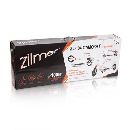 Zilmer Самокат "ZL-104" / цвет черный