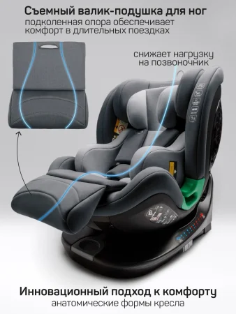 Удерживающее устрой.Amarobaby Triumph,i-Size,40-150 (Grey)