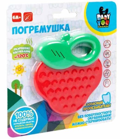 Bondibon Погремушка Baby you Ягодка