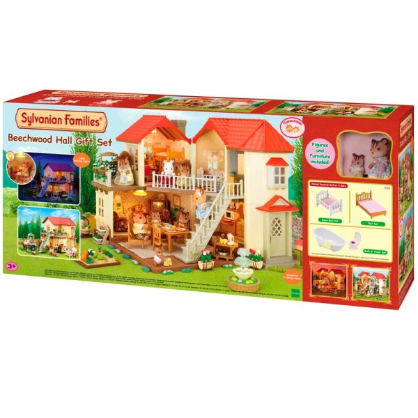Sylvanian Families Детский игровой набор "Большой дом со светом" (подарочный набор) 5058