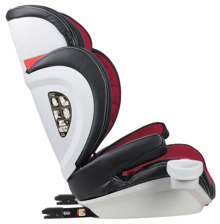 Farfello Автокресло детское CS-004 / цвет бордовый, черный/burgundy, black (YB802A-bb)