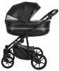 Pituso Коляска 2 в 1 Luna / цвет Silver Black (черная кожа)