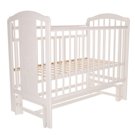 Pituso Кровать детская Noli "Мишутка", маятник универсальный с накладкой, цвет / белый