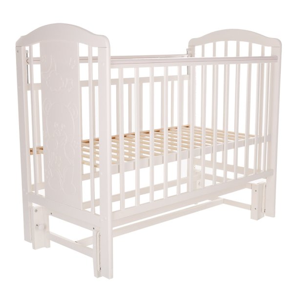 Pituso Кровать детская Noli "Мишутка", маятник универсальный с накладкой, цвет / белый
