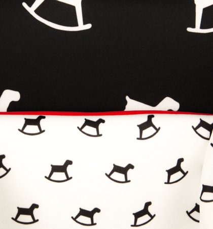 Leader Kids Детское автокресло Corvet / цвет черный, белый (лошадки)