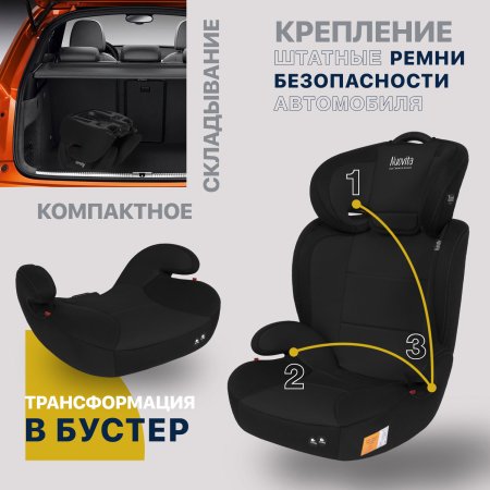 Nuovita Автокресло Maczione N23-1 / цвет Nero/Чёрный
