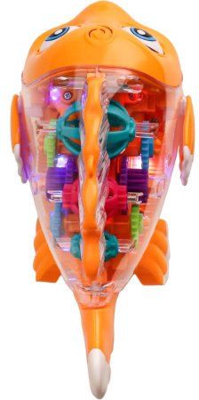 Рыжий кот Интерактивная игрушка "Рыбка с шестеренками"