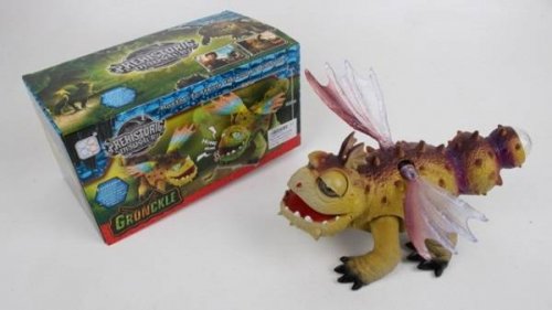 Динозавр с крыльями игрушечный на батарейках свет + звук 3317