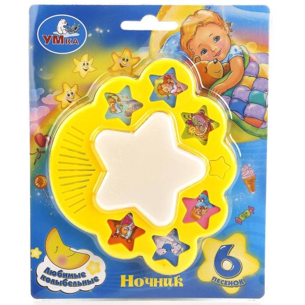 "Умка"  Ночник "Любимые колыбельные", 6 песенок