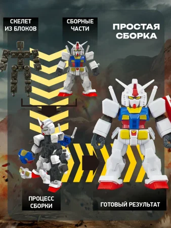 )БЛОКРОСС. Сборная модель GUNDAM. BLOCKCROSS