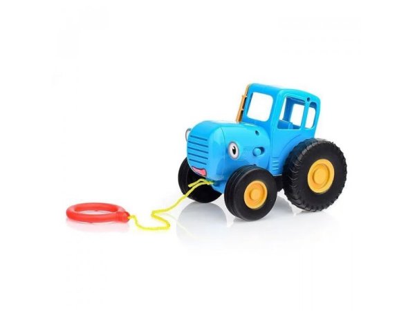 Умка Музыкальная каталка СИНИЙ ТРАКТОР 20 песен,стихов и звуков.свет.кор.бат.,в кор.72шт