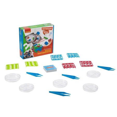Bondibon Обучающие игры Настольная игра Веселая Микробиология, Box 26,5х6х24 см