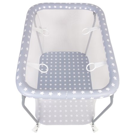 Polini kids Манеж Classic Звезды / цвет серый, белый