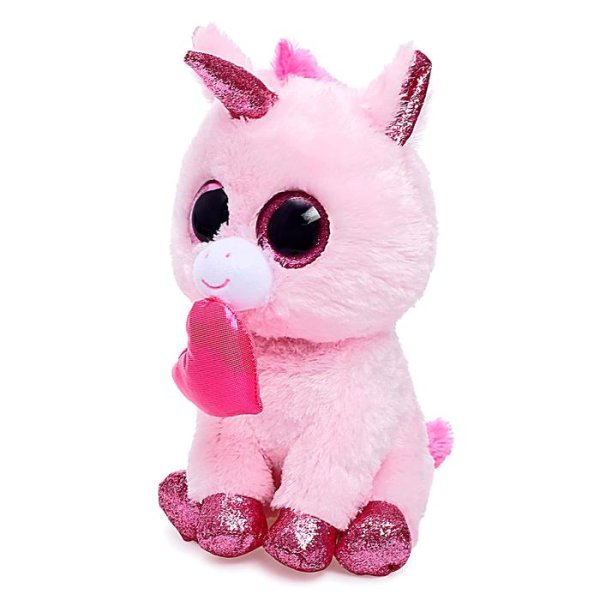 Ty Мягкая игрушка BB Darling Розовый единорог с сердечком, 25 см