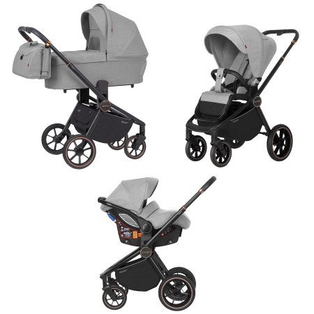 8511/1 Коляска 3в1 CARRELLO Epica   (Silver Grey)