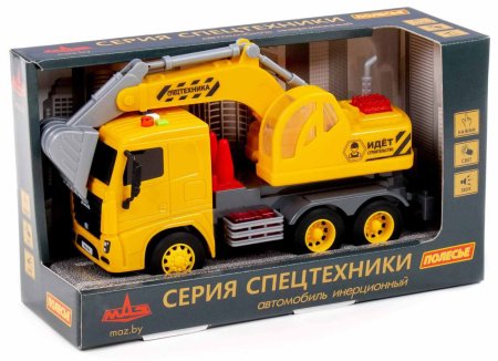 Полесье Автомобиль-экскаватор МАЗ инерционный