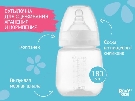 Roxy-kids Молокоотсос электрический с бутылочкой