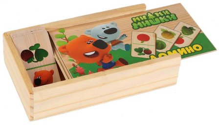 Буратино Деревянное домино «Ми-ми-мишки»