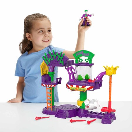 игрушка Imaginext Игровой набор "Веселый дом Джокера" с трамплином