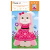 Maxi Art Мозаика Крупными Стразами Зайка Лин / цвет розовый