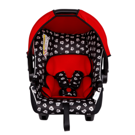 Siger Автолюлька детская Эгида Люкс, серия Disney baby, гр.0+ / цвет Микки Маус мим красный