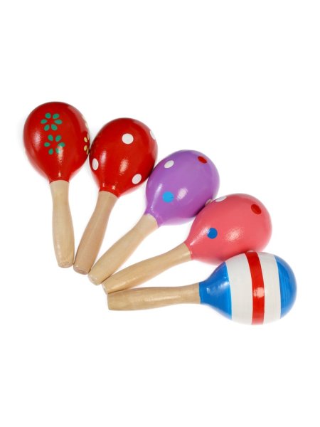 Игрушка музыкальная "Маракасы с картинкой", МИКС, 19 × 5 см, 269014