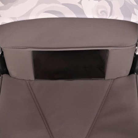 ROAN Коляска 2 в1 Sol короб + прогулка Flowers Powder/Rose gold /руч.Коричневый