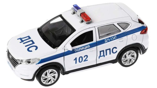 Технопарк Металлическая инерционная модель «Hyundai Tucson. Полиция»