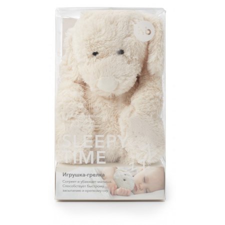 Happy Baby Игрушка-грелка со звуковым устройством Sleepy Time "Заяц"