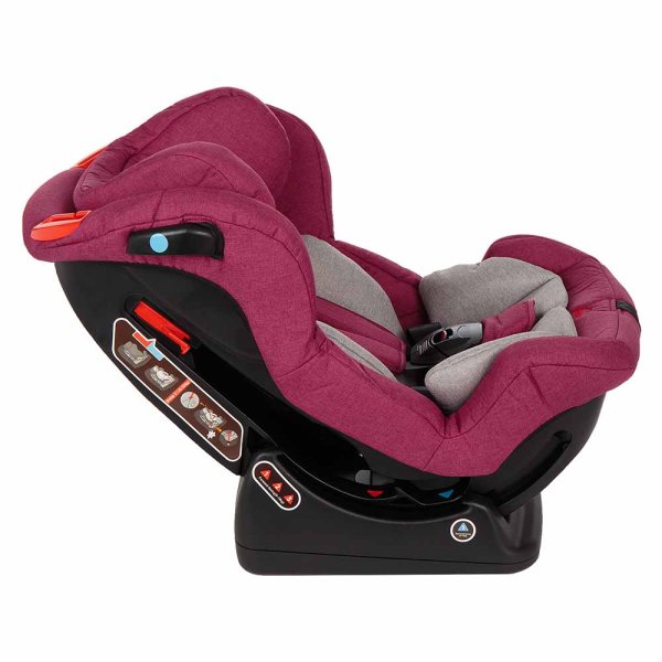 Leader Kids Автокресло Averso 0-1-2 гр (0-25 кг), цвет / Berry (ягодный)
