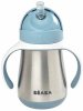 Beaba Поильник-термос Tasse paille Inox, 250 мл / цвет blue (голубой)