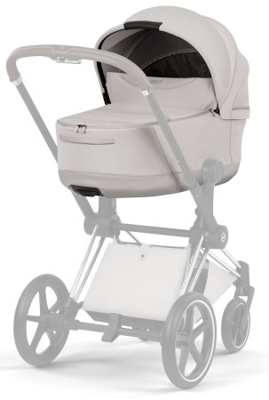 Коляска 2в1 CYBEX Priam Style Chrome Brown + спальный блок (City Grey)