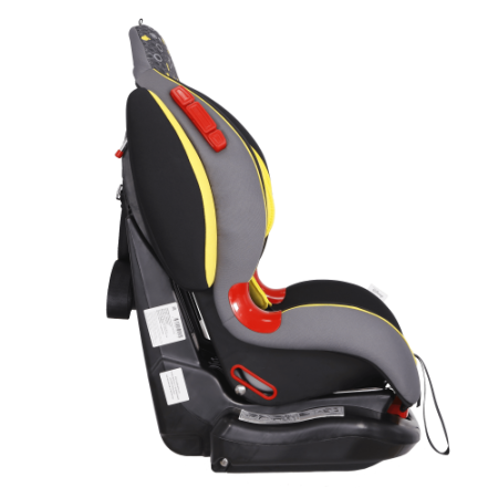 Siger Автокресло детское Кокон ISOFIX, серия Disney / цвет Винни Пух кружки, желтый