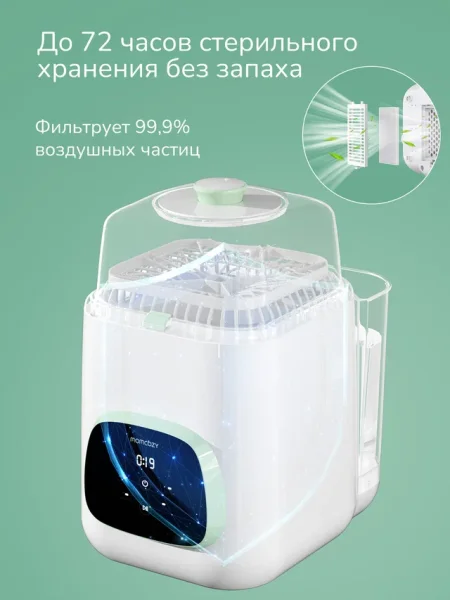 Мамкози Авто.мойка и стерилизатор бутылочек BS03 KleanPal Pro, цвет белый Momcozy