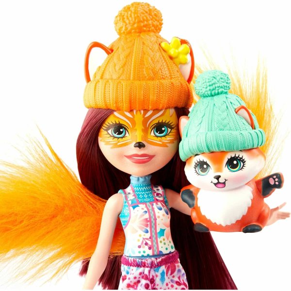 игрушка Enchantimals Набор игровой "Рождественские сани" кукла+питомец