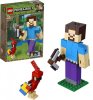 Lego Minecraft Большие фигурки Minecraft, Стив с попугаем