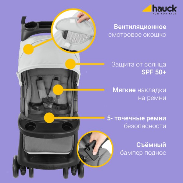Hauck Прогулочная коляска Shopper Neo II / цвет grey