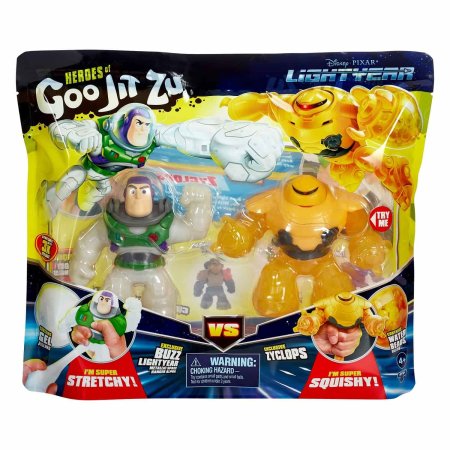GooJitZu Игровой набор Базз Лайтер VS Циклоп тянущиеся фигурки
