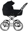 ROAN Коляска 2 в1 Bass Next Classic короб+прогул.(2 места)14d  (Caviar/Black/руч.Black)