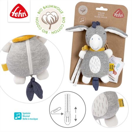 Fehn Музыкальная игрушка-подвеска Ослик