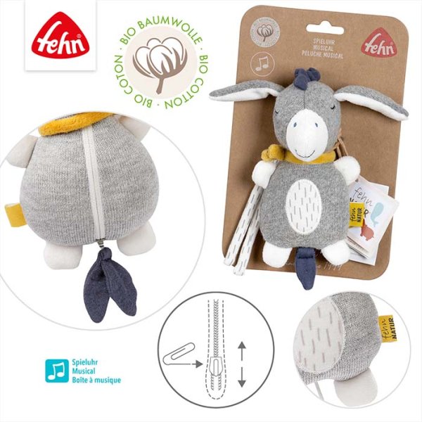 Fehn Музыкальная игрушка-подвеска Ослик