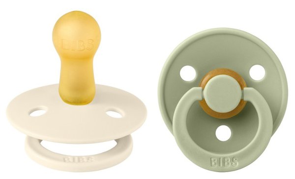 Bibs Набор пустышек Colour, 6-18 месяцев: Ivory/Sage
