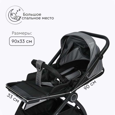 Tomix Коляска 2 в 1 Walker / цвет Black (черный)